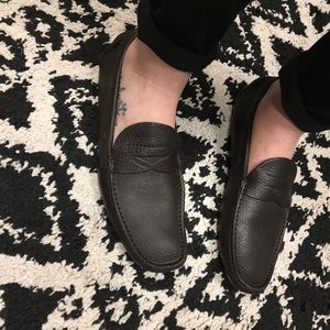 Prada loafers dark brown size 38